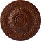 Ekena Millwork Lunel Ceiling Medallion (Canopies up to 3 3/4"), 20 1/4"OD x 1 1/2"P, Burnished Mahogany Crackle CM20LUBMC - alternate 1